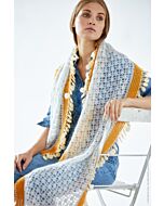 Lana Grossa sjaal haken van Silkhair uit Doeken en Co Nr.4