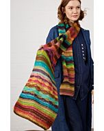 Lana Grossa sjaal in golfpatroon rondbreien van Farfalla (DC9,M23)