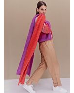 Lana Grossa sjaal in patentpatroon breien van Silkhair (LB17,M26)