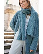 Lana Grossa sjaal met ruitpatroon breien van Nebbia (F70,m17)