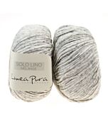 Lana Grossa Solo Lino Melange kl.102 grijs tinten