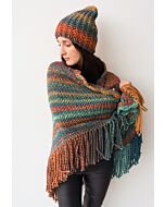 Lana Grossa driehoekige stola van Merino Twister (Merino Flyer, m3) | C.R. Couture