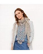 Lana Grossa stola haken van Natural Superkid Tweed (DC9,M30)