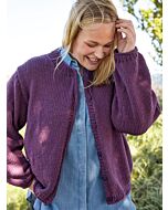 Lana Grossa top-down dames vest breien van Cool Wool Superbig (ME4,M17)