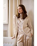 Lana Grossa top-down dames vest breien van Lucciola (N1,M29)