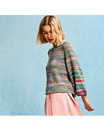 Lana Grossa top-down trui breien van Gomitolo Alga g17,m23