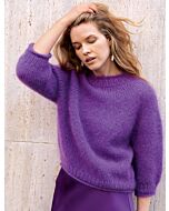 Lana Grossa top-down trui breien van Mohair de Gio uit Nera 3, m53