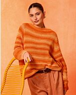 Lana Grossa top-down trui haken van Gomitolo Tono (G17,M4)