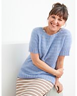 Lana Grossa top down shirt breien van Silkhair (Rosa P Mapala, M14)