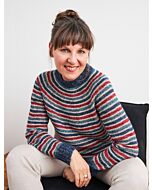 Lana Grossa top down trui breien van Ecopuno Tweed (Rosa P Mapala, m5)