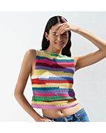 Lana Grossa top haken van Cotone en Elastico (Haken 6, m20)