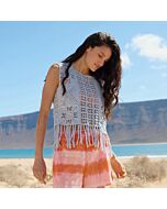 Lana Grossa top met franjes haken van Setapura h8,m42