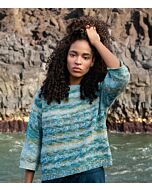 Lana grossa topdown trui breien van Gomitolo Hippie en Tono g15,m6