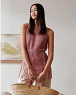 Lana Grossa topje met franjes breien van Cara (F63, M20)