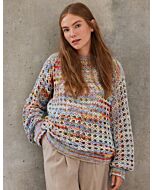 Lana Grossa trui haken en breien van Cotonella Multi (LB18, M25)