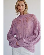 Lana Grossa trui in ajourpatroon breien van Setasuri Big 64,m9