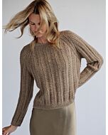 Lana Grossa trui in topdown breien van Natural Alpaca Classico F64,m14