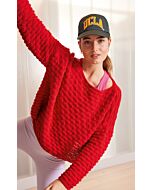 Lana Grossa trui met beispatroon breien van Ecopuno (F63, M28)