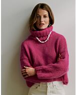 Lana Grossa trui met col van Brigitte No. 3 breien M3