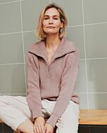 Lana Grossa trui met rits breien van Alta Moda Cotolana M30