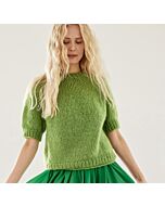 Lana Grossa trui met ronde pas breien van Mohair di Gio nk4,m25