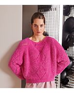 Lana Grossa trui met ruiten breien van Per Fortuna (F63, M29)