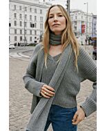 Lana Grossa trui met v-hals breien van Merino Superiore (Classici 23, m20)