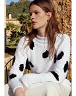 Lana Grossa trui met vlekken breien van Per Fortuna (F63,M39)