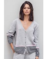 Lana Grossa vest breien van Cool Wool Big Mélange (m1)