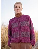 Lana Grossa vest met strepen breien van Cool Wool Vintage en Silkhair (ME 4, m10) | C.R. Couture