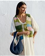 Lana Grossa vest in filehaken van Natural Cotton h8,m10