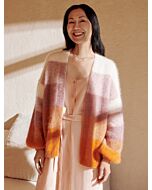 Lana Grossa vest met kleurverloop breien van Silkhair (F63,M18)