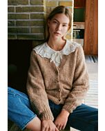 Lana Grossa vest met v-hals breien van Ecopuno en Setasuri (Nordic Knots, m4)