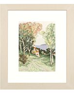 Borduurpakket country vieuw aida van lanarte 34990