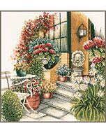 Lanarte borduurpakket terras in herfstbloei pn-0008016 borduren