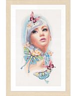 Lanarte borduurpakket vlindermeisje borduren pn-0171930