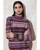 Lang Yarns dames trui met hoge kraag breien van Magnolia (P74, M7)