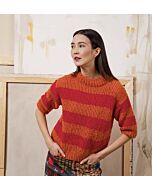 Lang Yarns trui met 3/4 mouwen breien van Phoenix  (Punto 65, m8b)