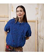 Lang Yarns trui met korte mouwen breien van Phoenix tweed (Punto 65, m8)