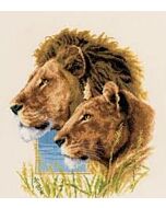 Borduurpakket vervaco  leeuwenkoppel