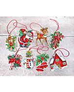 Letistitch borduurpakket kersthangers om te borduren 966