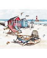 Borduurpakket strand om te borduren leti 972