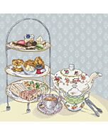 Letistitch borduurpatroon afternoon tea L420 (excl. borduurgaren)