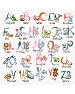 Letistitch borduurpakket dieren ABC L8027