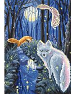 Letistich borduurpakket Midsummer Forest Night L8060