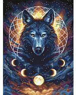 Letistitch borduurpakket Moon Wolf L8069 telpatroon

