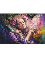 Letistitch borduurpakket bed van bloemen L8081 telpatroon