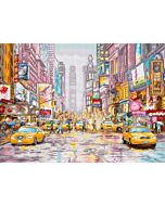 Letistitch borduurpakket 'New York times square' L8222 telpatroon