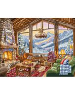 Letistitch borduurpakket 'winter lodge' L9922 telpatroon
