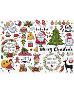 Letistitch borduurpakket 'christmas sampler' L9928 telpatroon